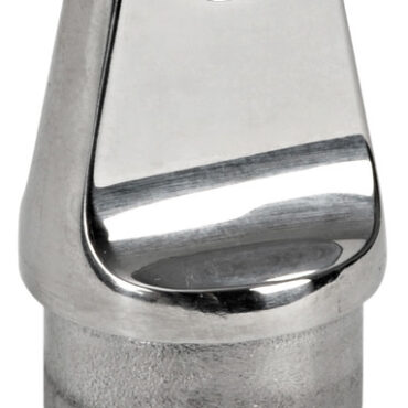 In acciaio inox AISI 316 lucidato a specchio.