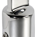 In acciaio inox AISI 316 lucidato a specchio.