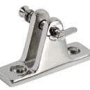 In acciaio inox AISI 316 lucidato a specchio.