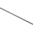 Palo in fibra di vetro ricoperto in fibra di carbonio con inserti in acciaio inox AISI 316L.