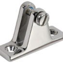 In acciaio inox AISI 316 lucidato a specchio.