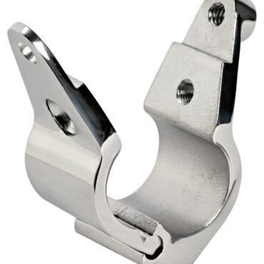 In acciaio inox AISI 316 lucidato a specchio.