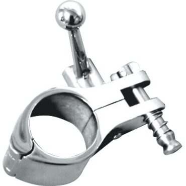 Lucidato a specchio, versione con morsetto a camme ad azionamento rapido.