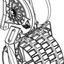Fabbricate in plastica ad alta resistenza. Sistema di sicurezza per mantenerle in posizione di riposo in navigazione. Universali per qualsiasi tender.