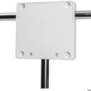 Fabbricata in plastica bianca.