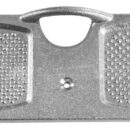 In alluminio con anello di sicurezza salvamotore.