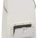 In vetroresina bianca. Completa di corrimano laterali e di gavone apribile frontale.