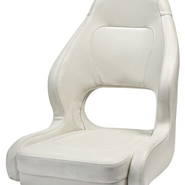 Anima in tecnopolimero, imbottitura in schiuma espansa alta densità, supporti lombari. Risponde alla normativa ABYC.