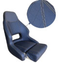 Anima in plastica stampata a rotazionale; imbottitura di schiuma espansa ad alta densità; foro su parte lombare.Rivestimento in morbido vinile impreziosito da una trama centrale a punti diamantati con doppie cuciture di colore beige.