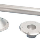 Table pedestal anodized aluminium Heavy Duty 70 cm