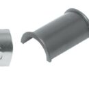 In acciaio inox, completo di boccole antifrizione.