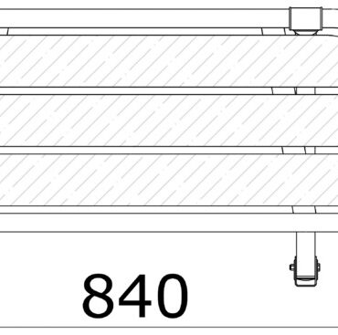 Fabbricate in acciaio inox AISI 316 lucidato a specchio, con parti in legno in vero Iroko. Giunti di fissaggio regolabili.