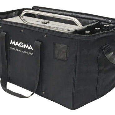 Fabbricati in resistente tessuto poliestere imbottito permettono di conservare e trasportare comodamente i grill MAGMA con tutti i loro accessori.