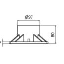 Completi di boccole in nylon antifrizione. Finitura accurata. Tubi con anodizzazione a specchio. Base Ø 230 mm.