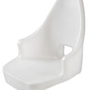 In polietilene bianco. Viene fornita completa di cuscini “Super” ben imbottiti. Adattabile ai supporti presenti nel nostro catalogo. Complete di 8 inserti filettati in ottone per fissaggio colonne e slitte.