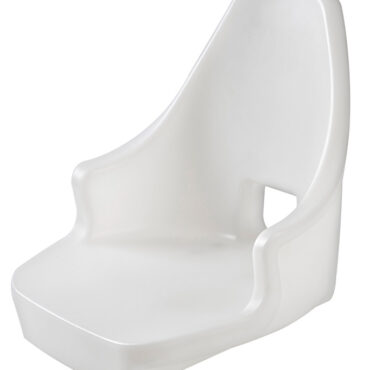 In polietilene bianco. Viene fornita completa di cuscini “Super” ben imbottiti. Adattabile ai supporti presenti nel nostro catalogo. Complete di 8 inserti filettati in ottone per fissaggio colonne e slitte.