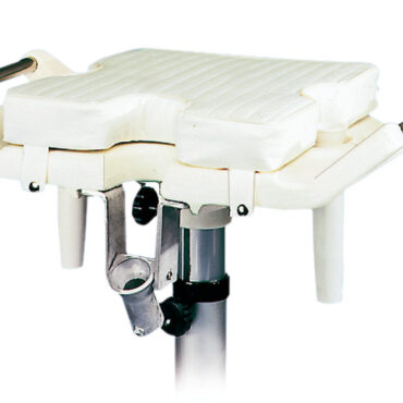 In polietilene bianco, completa di maniglie di presa laterali in acciaio inox, due portacanne laterali semibasculanti, un portacanne centrale basculante in alluminio. Predisposta per essere montata sui piedi sedile del nostro catalogo. Viene realizzata industrialmente per avere un prodotto di ottima qualità ad un prezzo molto contenuto. Fornita senza colonna e senza cuscino.