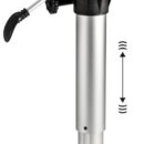 Regolabile in altezza tramite molla a gas. Dotato di sistema di ammortizzatore interno (Shock Absorber) per assorbire l'impatto della barca con le onde.Base in alluminio anodizzato e rivestita con resine epossidiche. Tubi alluminio anodizzato. Testa in nylon / fibra di vetro con foratura universale.