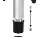 Regolabile in altezza tramite molla a gas. Dotato di sistema di ammortizzatore interno (Shock Absorber) per assorbire l'impatto della barca con le onde.Estraibile dalla base Ø 228 mm. Tubi alluminio anodizzato. Testa in nylon/fibra di vetro con foratura universale.