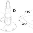 In alluminio anodizzato.