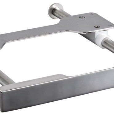 Può essere avvitato sotto qualsiasi tavolo, la maniglia/supporto rimane nascosta sotto il tavolo piegato. Quando è necessario ampliare il tavolo, potrà scorrere e fare da supporto all’anta ribaltabile.Piastra e scorrevoli in acciaio inox; boccole in POM per un’ottima e precisa scorrevolezza.