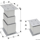 Fabbricata in acciaio inox 316 lucidato a specchio. Adatta ad installazione in interno ed esterno.Per azionare le gambe è necessario un interruttore 6 poli per invertire la polarità.La versione 3 stadi può essere usata in coppia utilizzando la scatola sincronizzatrice 48.749.06.Per minimo 10 pezzi è possibile realizzare altezza a richiesta.