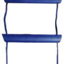 In corda di nylon blu, con gradini in policarbonato.