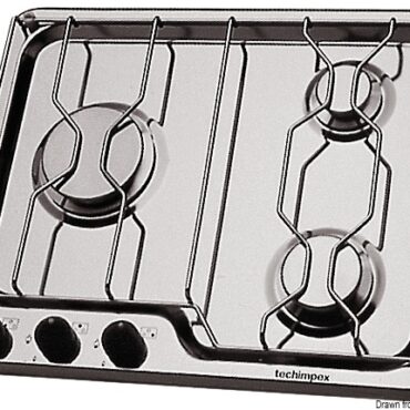 In acciaio inox provvisti di bruciatori di alta qualità e potenza. Tutti completi di termocoppie di sicurezza. Finitura curatissima e design all'avanguardia.