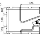 Serbatoio pre-assemblato con maceratore “Whale Gulper toiler” 50.113.xx. Il maceratore Whale non ha giranti ed è esente dalla possibilità di bloccarsi o intasarsi. Il serbatoio è studiato già con uscite/entrate a portagomma per evitare il maggior numero di connessioni “filettate” da cui potrebbe passare l’odore. Completo di: botola di ispezione; flangia 5 fori pre-forata per sensore di livello (da ordinare a parte); incavi per ganci di fissaggio 52.195.00 (versione fondo piatto). Fabbricati secondo ISO 8099.