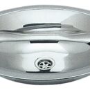 In acciaio inox lucidati a specchio.