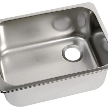 In acciaio inox lucidati a spazzola. La piletta di scarico non è fornita. I lavelli rettangolari sono abbinabili.