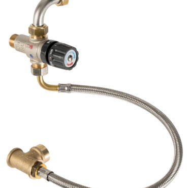 Serve a regolare la temperatura di uscita dell’acqua calda ed evitare che diventi troppo elevata. Universale per ogni scaldabagno.