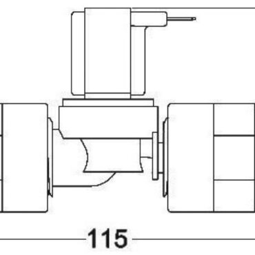 TECMA plastic solenoid valve 24 V