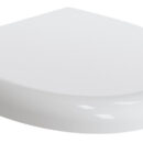 Coprisedili adatti alle diverse generazioni di wc elettrici Tecma, colore bianco, provvisti di sistema di chiusura frizionata.Sono disponibili in due versioni:A) con anima in legno ricoperta di poliestere e cerniere in acciaio inox;B) in plastica termoindurente (versione leggera che nasconde il sedile).