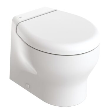 La seconda generazione del wc Elegance 2G è caratterizzata da un ‘vaso piccolo’ (43 cm di profondità) per una migliore adattabilità agli spazi di bordo. Colore bianco, tazza in ceramica made in Italy, tavoletta in plastica termoindurente che nasconde il sedile e chiusura frizionata con tecnologia soft close.Pannello di controllo incluso. Sistema completo di elettrovalvola per bypassare l’impianto idrico di bordo. Per installazione con pompa di carico acqua di mare ordinare il codice 16.525.12 / 16.525.24 o simili.
