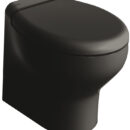 Versione Total Black del WC Silence Plus 2G (Generazione2) completa di pannello di controllo Touch SFT nero.