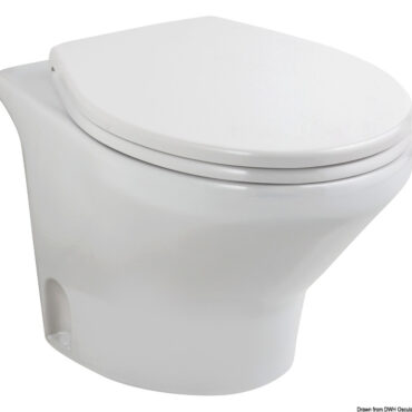 Il WC Compass è stato ideato per barche da 30 a 50’. È l’entry level di Tecma per chi non vuole rinunciare all’affidabilità ed alle prestazioni.Rimane silenzioso come tutte le toilet Tecma. Colore bianco, tazza in ceramica made in Italy, tavoletta in plastica termoindurente con Soft Closing.Pannello di controllo “Eco Rocker switch” incluso. Sistema completo di elettrovalvola per bypassare l’impianto idrico di bordo. Per installazione con pompa di carico acqua di mare ordinare il codice 16.525.12/16.525.24 o simili.