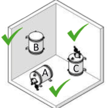 Funzionamento bivalente con scambiatore di calore o resistenza elettrica di 1250 W a 230 V. (a richiesta boiler con resistenza da 110V, per mercati USA). Isolamento spinto tra serbatoio e carcassa in poliuretano espanso, al fine di mantenere l’acqua in temperatura per almeno 123 ore. Scambiatore di calore surdimensionato che dà una resa pratica molto superiore a prodotti concorrenti di capacità doppia. Montaggio sia orizzontale che verticale. Valvola di sicurezza tarata a 4 bar, pressione collaudo 8 bar.Modello A) Con caldaia in vetro porcellanato e rivestimento esterno in alluminio. Protezione catodica con anodo in magnesio. Scambiatore di calore smaltato.Modello B) Con caldaia in acciaio inox AISI 316 e rivestimento esterno in alluminio similinox lucidato a specchio. Scambiatore di calore in acciaio inox. Completi di rubinetto di scarico frontale. Possibilità di montaggio sui tre assi.