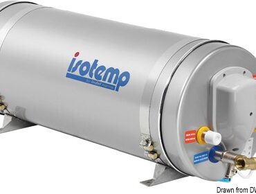 Serbatoio interno, serpentina e involucro esterno in acciaio inox. Il serbatoio é garantito 5 anni contro le perdite. Funzionano con una resistenza in rame nichelato da 750 W a 220 V, oppure con scambiatore di calore collegato all’impianto di raffreddamento del motore. La resistenza é posizionata nella parte bassa dello scaldabagno per evitare la stratificazione del calore. Doppio termostato (di sevizio e sicurezza). Valvola di sicurezza a 7 bar. Isolamento in poliuretano espanso. Possibilità di installazione verticale o orizzontale.