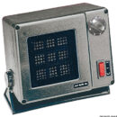 Collegato alla corrente di bordo, permette di riscaldare in pochi minuti la barca. Riscaldamento istantaneo, controllo automatico della temperatura, é un articolo sicuro e di lunga durata. Legenda comandi: acceso/spento - solo ventilatore - riscaldamento - velocità ventola.