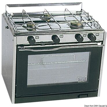 TECHIMPEX XL3 cooker 3 burners+oven