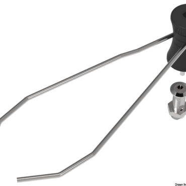 I bracci regolabili gli permettono di adattarsi a tutti i tipi di pentole, realizzato in AISI 316 e V0 nylon PA6 (plastica ignifuga).Basetta flush installabile su piani cottura o ripiani cucina con spessore da 2 mm a 42 mm.