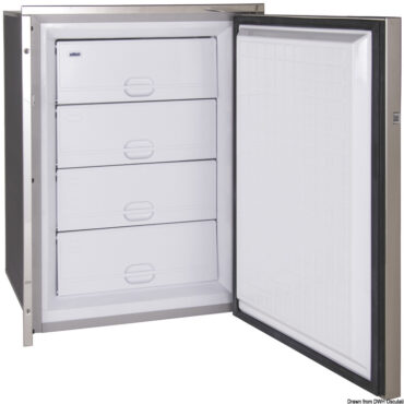 Isolamento extra spesso per eccellenti prestazioni di raffreddamento e basso consumo energetico.Con compressore incorporato.Consumo energetico 550 W/24h.