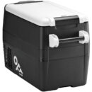 Frigoriferi portatili con possibilità di utilizzo freezer, progettati per uso esterno e per uso esterno e per resistere a movimenti violenti. Termostato di regolazione temperatura. Costruiti completamente con materiali inossidabili. Alimentazione 12/24V.