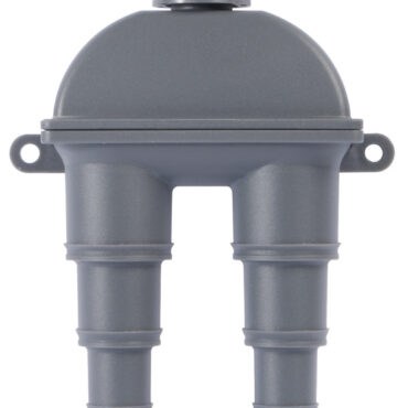 Dispositivo antisifone da utilizzare negli impianti di scarico, prese a mare e WC montati sotto la linea di galleggiamento.