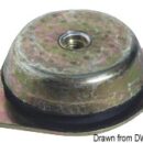 Gomma NBR di alta qualità. Durezza shore 55 +/- 3 , foro femmina.Disponibile sia in acciaio zincato sia in acciaio inox.