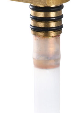 Pescante per serbatoi 52.035.xx, 52.036.xx e simili. Filetto femmina 3/8".Lunghezza massima 550 mm e tagliabile a misura.