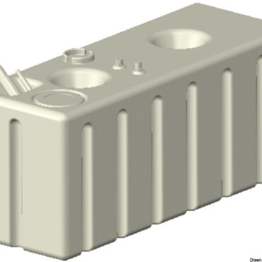 Fabbricato secondo ISO 21487. Certificati RINA - CE. Completo di pescante orientabile in ottone.Flangia protetta a 5 fori tipo VDO per installazione galleggiante (vedi 27.160.xx; 27.161.xx; 27.165.xx).