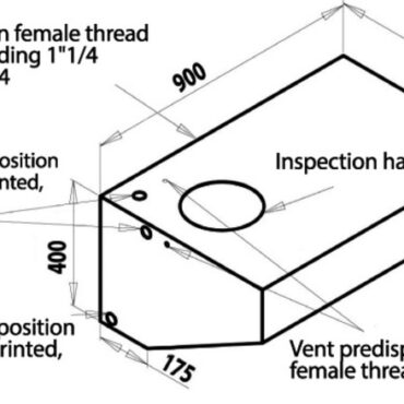 In polietilene lineare alimentare. Sono insapori e inodori. Forniti completi di tappo d'ispezione e predisposizioni per carico, scarico e sfiato. Possibilità d'istallazione modulare di più serbatoi, grazie alla predisposizione di un niplo di collegamento. Tutti raccordi femmina nella stampata in plastica.