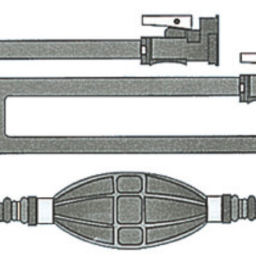 Fabbricato con speciale tubo coestruso con interposta calza in poliestere.Sezione 8x13 mm, resistente fino a 15 bar.Completa di pompetta tipo maggiorato, adatta per benzina verde.